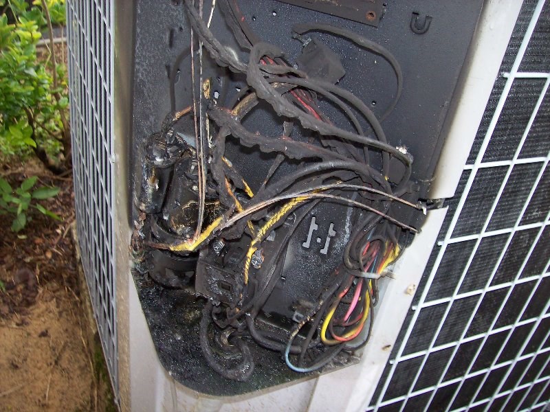 Spring Storm Claims: Lightning Damage to Condensing Unit 