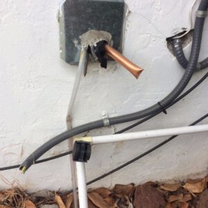 HVAC Theft copper lineset